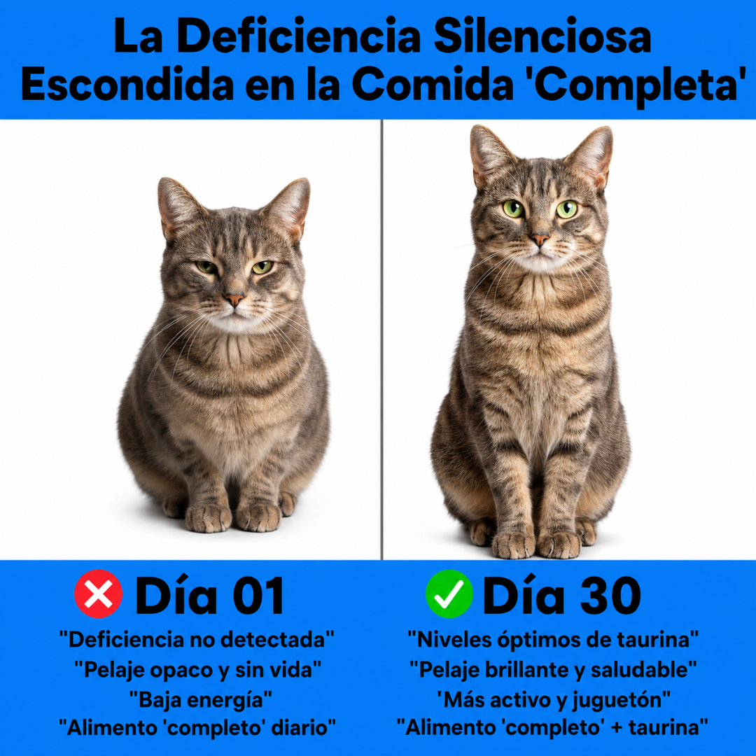 Detén la Deficiencia Silenciosa Antes de Ver las Señales – Suplemento de Taurina MeowWellness™