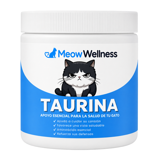 Detén la Deficiencia Silenciosa Antes de Ver las Señales – Suplemento de Taurina MeowWellness™